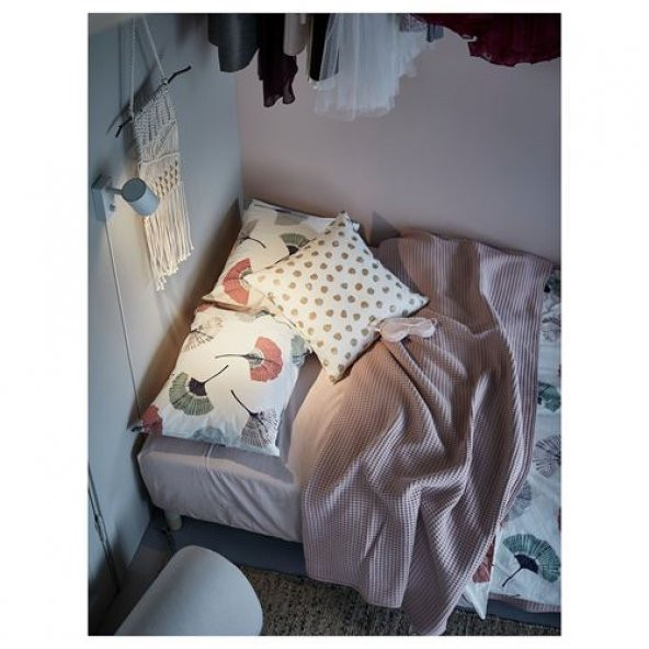 Tek Kişilik Yatak Örtüsü Pembe MeridyenDukkan 150x250 Cm %100 Pamuk Yatak Örtüsü - 4