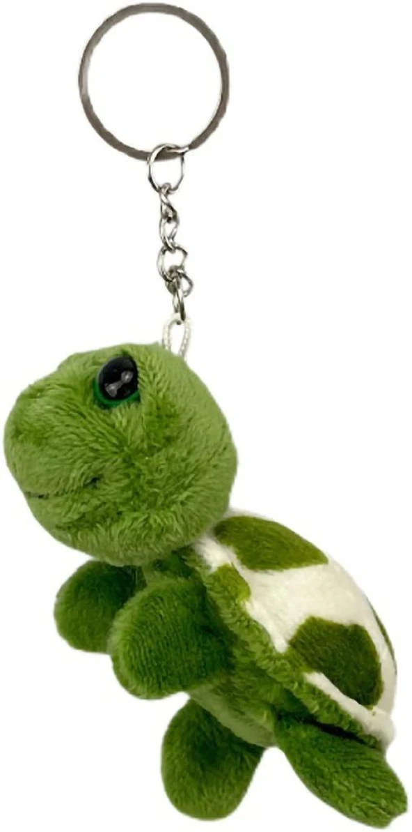15 Cm Yeşil Kaplumbağa Tosbik Caretta Caretta Peluş Anahtarlık  Hediye