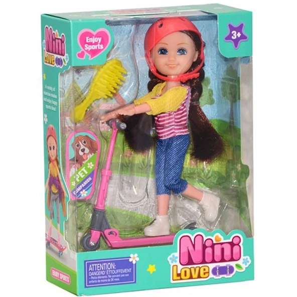 Nini Love Sporcu Bebek - Scooter