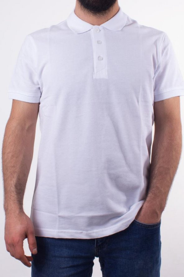 TWİSTER JEANS 1230 BEYAZ POLO YAKA ERKEK T-SHİRT - 2