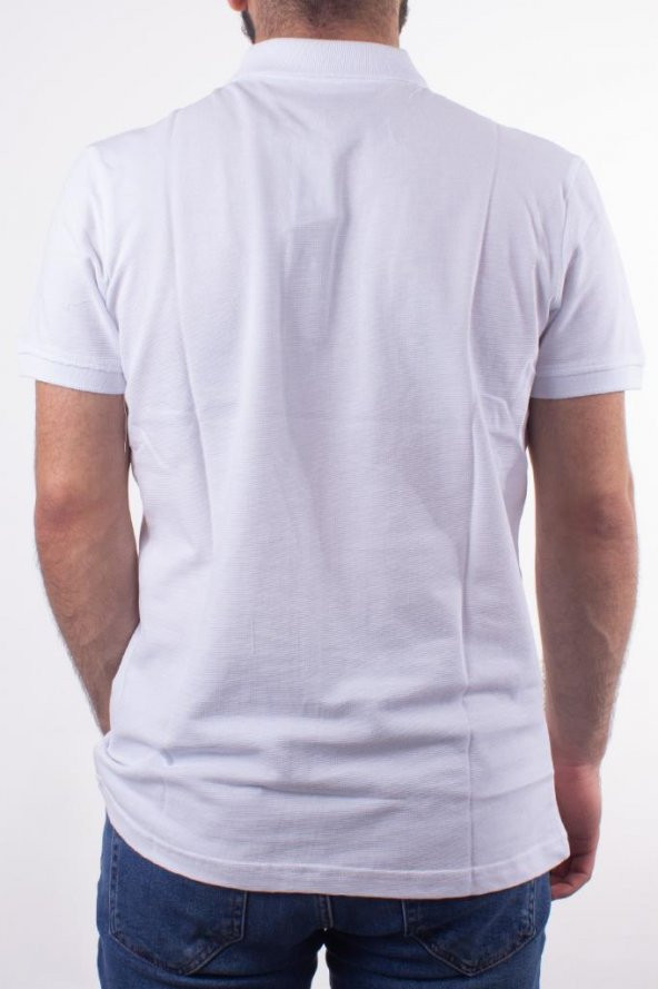 TWİSTER JEANS 1230 BEYAZ POLO YAKA ERKEK T-SHİRT - 4