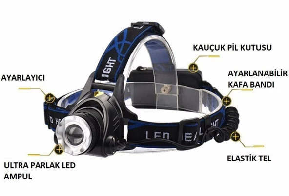 CATA CT 9123 5 W Ledli Şarjlı  Kafa Lambası 6400K Beyaz Işık - 3