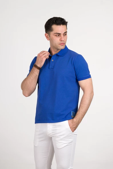 TAŞ YIKAMA REGULAR FİT LACOST KUMAŞ POLO YAKA PAMUKLU ERKEK T-SHİRT - 7