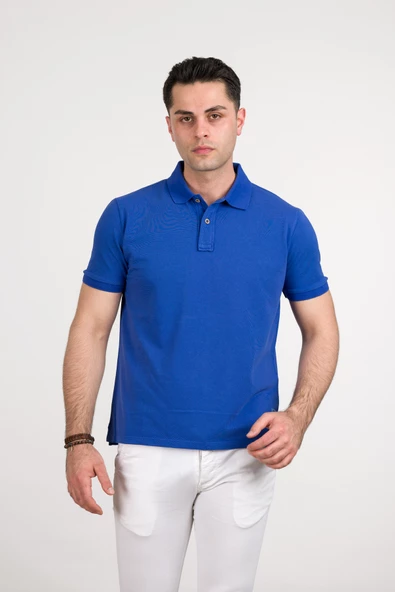 TAŞ YIKAMA REGULAR FİT LACOST KUMAŞ POLO YAKA PAMUKLU ERKEK T-SHİRT - 6