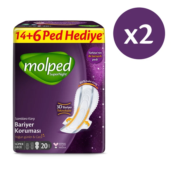 Molped Supernight Süper Gece Avantajlı Dev Fırsat Paketi 40 Adet - Resim 2