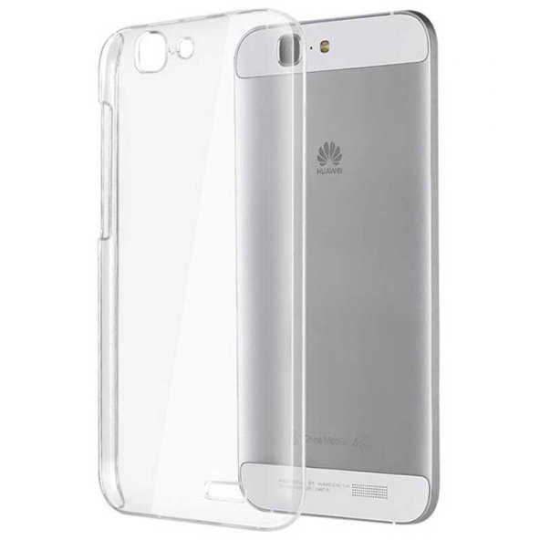 Huawei Ascend G7 Kılıf Şeffaf Süper Silikon Kapak - 2