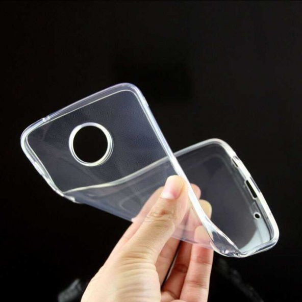Lenovo Moto Z Play Kılıf Şeffaf Süper Silikon Kapak - 5