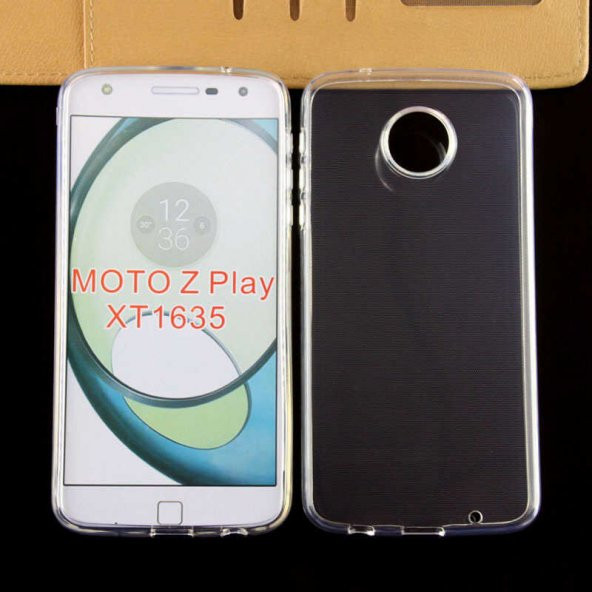 Lenovo Moto Z Play Kılıf Şeffaf Süper Silikon Kapak - 12
