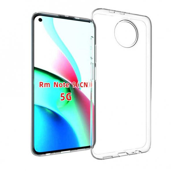 Xiaomi Redmi Note 9T Kılıf Şeffaf Süper Silikon Kapak