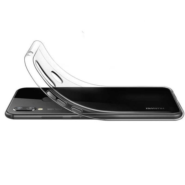 Huawei P20 Lite Kılıf Şeffaf Süper Silikon Kapak - 3