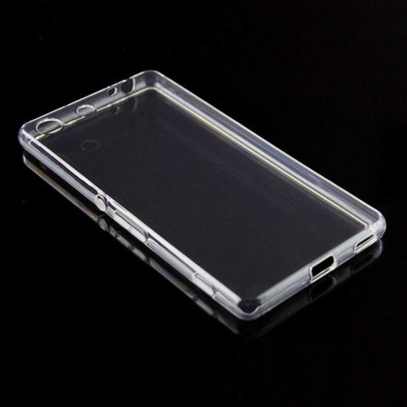 Sony Xperia M5 Kılıf Şeffaf Süper Silikon Kapak - 5