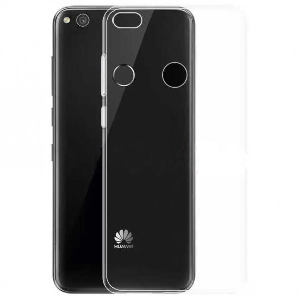 Huawei P8 Lite Kılıf Şeffaf Süper Silikon Kapak - 5