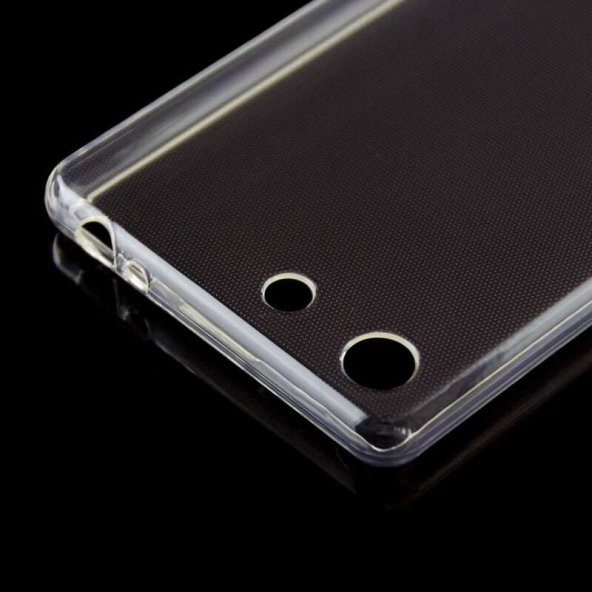 Sony Xperia M5 Kılıf Şeffaf Süper Silikon Kapak - 8