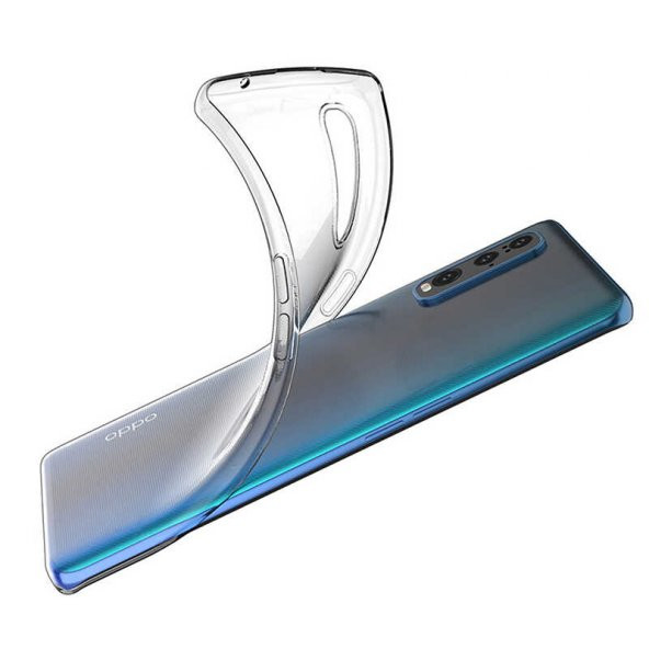 Oppo Reno 3 Pro 5G Kılıf Şeffaf Süper Silikon Kapak - 10