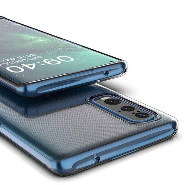 Oppo Reno 3 Pro 5G Kılıf Şeffaf Süper Silikon Kapak - 11