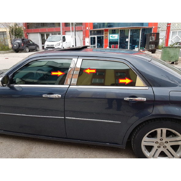 CHRYSLER 300C 6 PARÇA KROM KAPI DİREĞİ (P.ÇELİK)