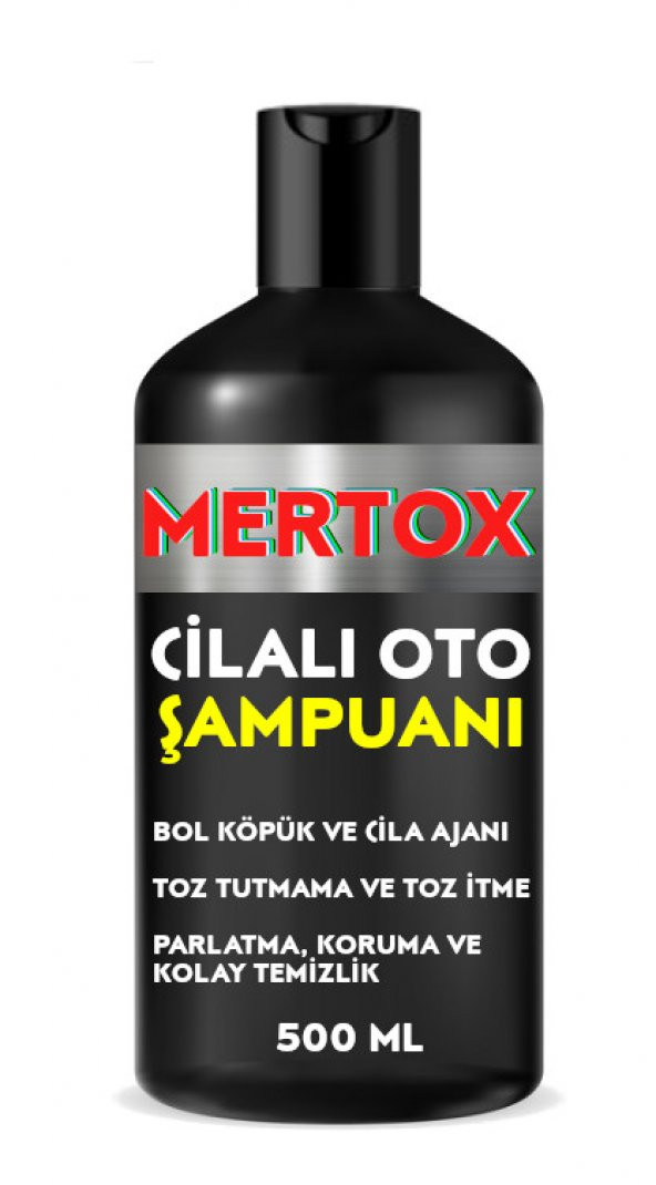 MERTOX CİLALI OTO ŞAMPUANI  500ML  ÜRÜNLERİ  MALZEMELERİ