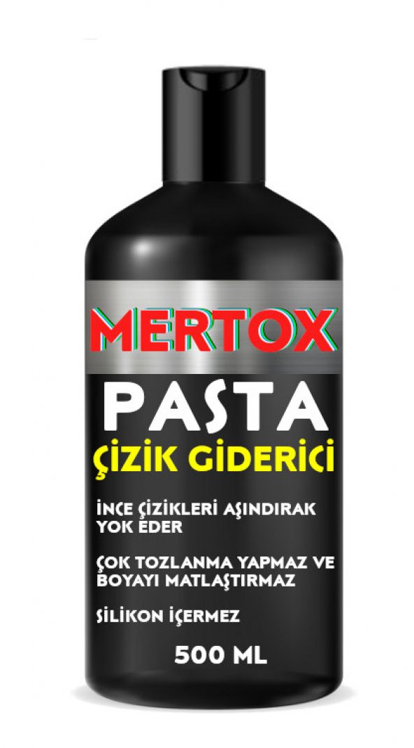 MERTOX ARAÇ ARABA OTOMOBİL OTO TEMİZLİK SETİ ÜRÜNLERİ OTO ŞAMPUANI+TORPİDO PARLATICI+HIZLI CİLA+İNCE PASTA 4X500ML - 5