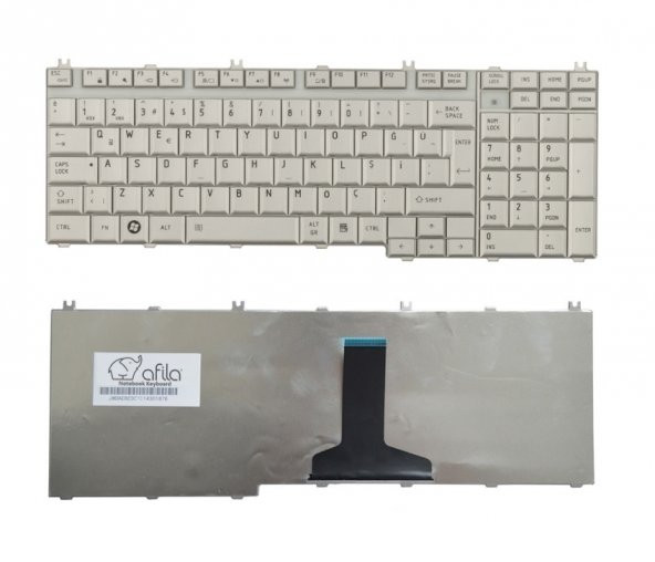 Toshiba P300 A500, A505, A505D Notebook Klavye / Silver TR - 2