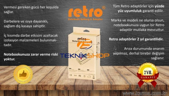 Hometech Alfa 300i Notebook Şarj Adaptörü 19V - 4