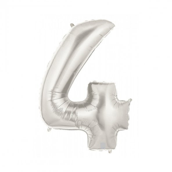 Rakam Folyo Balon Metalik - 4 Yaş Folyo Balon Metalik - 4 Yaş Balonu