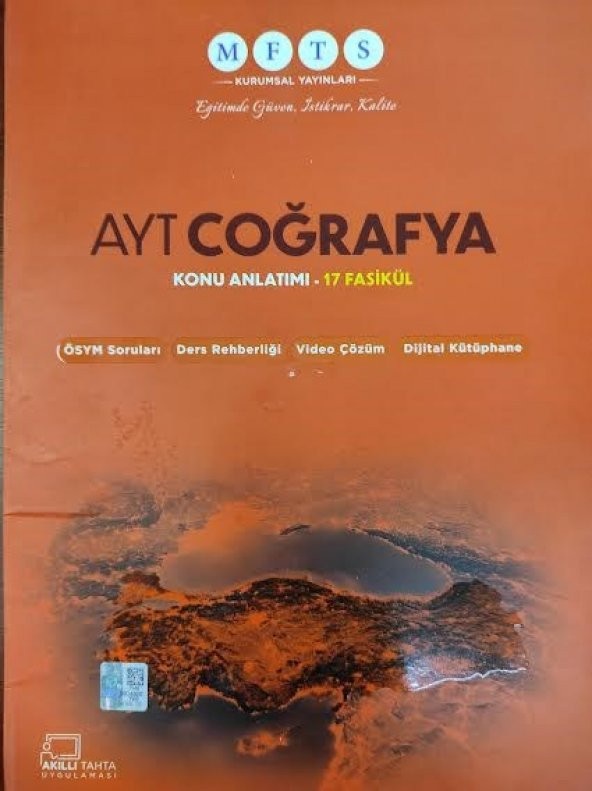 MFTS Yayınları Ayt Coğrafya Konu Anlatımı 17 fasikül