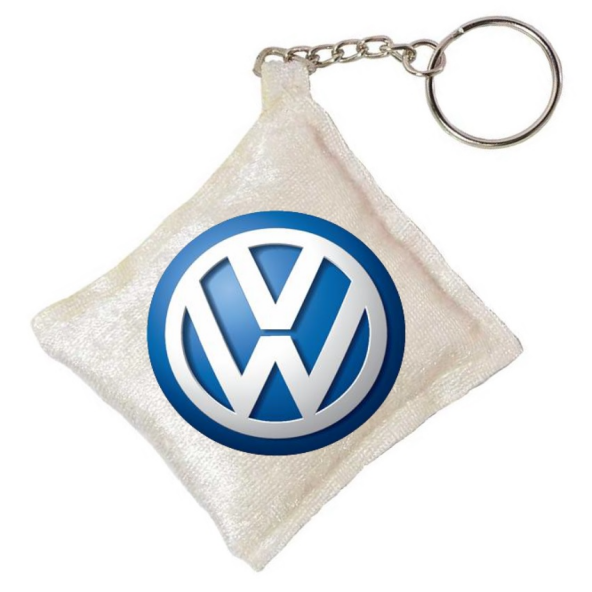 Volkswagen Logo Baskılı, Yıpranmayan Lüks,Mini Kare Anahtarlık