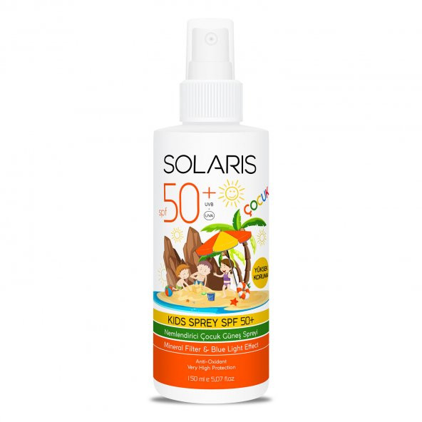 Solaris Çocuk Güneş Kremi Sprey SPF 50+ Yüksek Koruma 150 ml