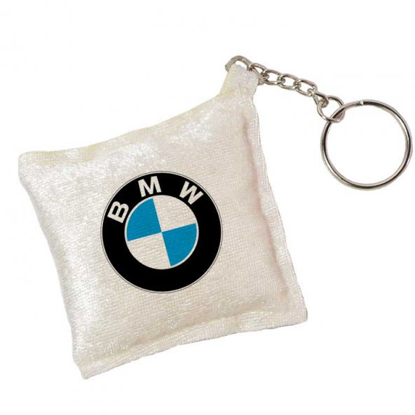 BMW Logo Baskılı, Yıpranmayan Lüks,Mini Kare Anahtarlık