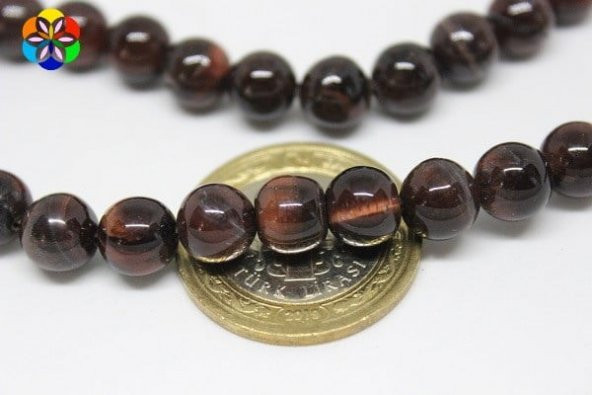 Şahin Gözü Taşı Dizi 8mm - Resim 3