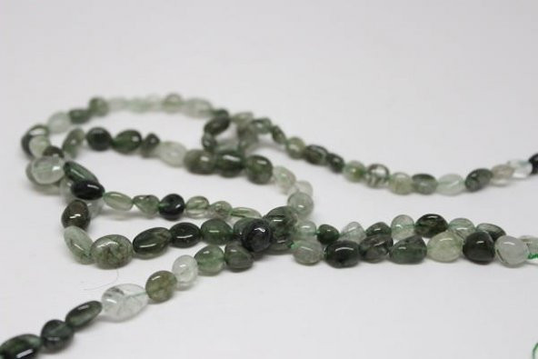 Yeşil Rutil Doğal Taş Dizi - 2