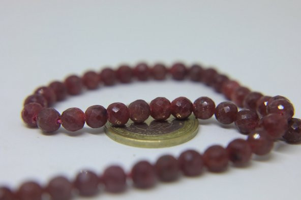 Yakut Taşı Dizi Faset Kesim 6mm - 2