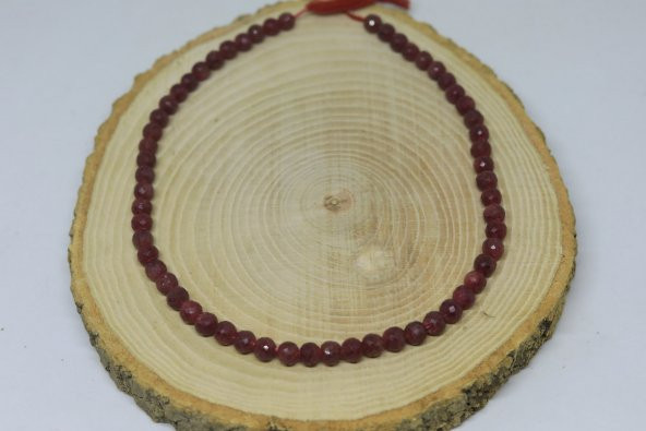 Yakut Taşı Dizi Faset Kesim 6mm - 3