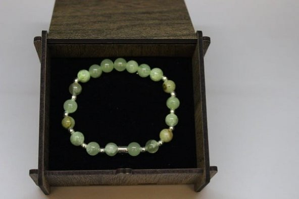 Yeşil Onix Taşı Bileklik 8mm - Resim 2