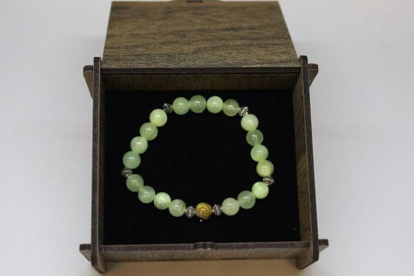 Yeşil Onix Taşı Bileklik 8mm - Resim 2