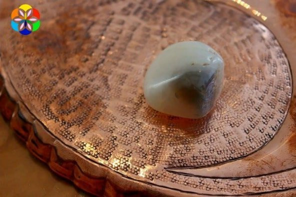 Bakır Piramit KEOPS ve YIN YANG El Yapımı Grid İkili Set - 7
