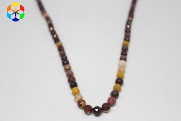 Jasper Taşı Faset Dizi 6mm (9803) - Resim 2