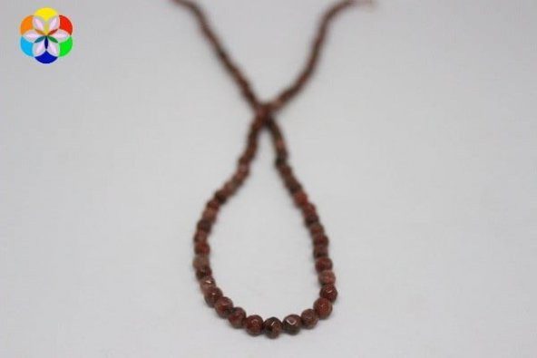 Jasper Taşı Faset Kesim Dizi 4mm (9853) - Resim 2