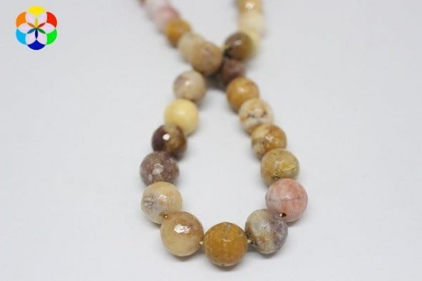 Jasper Taşı Faset Kesim Dizi 12mm (9955) - Resim 2