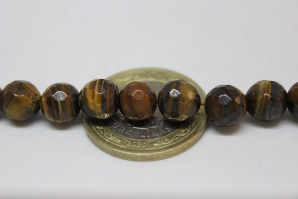 Kaplangözü Taşı Faset Kesim Dizi 8mm - Resim 4