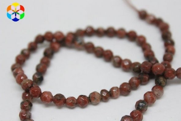 Jasper Taşı Faset Kesim Dizi 4mm (9853) ürün görseli