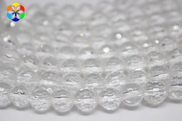 Kristal Kuvars Taşı Faset Kesim Dizi 8mm ürün görseli