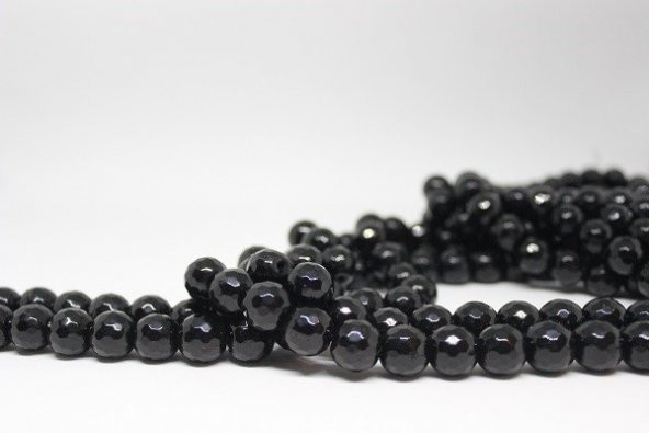 Onix (Oniks) Taşı Faset Kesim Parlak Dizi 12mm ürün görseli