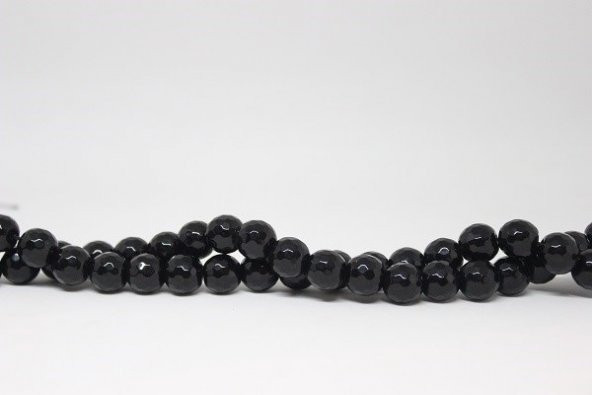 Onix (Oniks) Taşı Faset Kesim Parlak Dizi 12mm - Resim 3