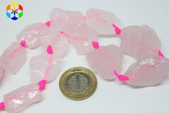 Pembe Kuvars Taşı Ham Büyük Parçalar Dizi - Resim 2