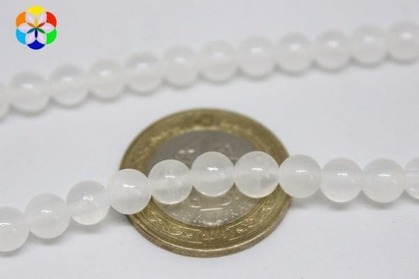 Selenit Taşı Dizi 6mm - 3