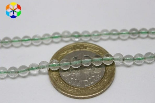 Florit Taşı Şeffaf Renk Dizi 4mm - Resim 2