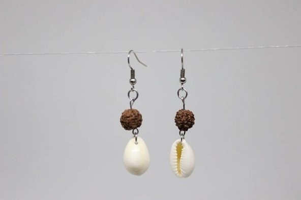 Rudraksha Tohum Bileklik & Küpe Seti - 2