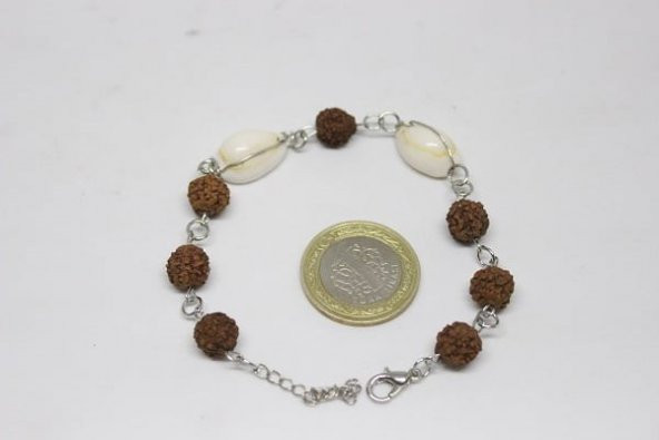 Rudraksha Tohum Bileklik & Küpe Seti - 4