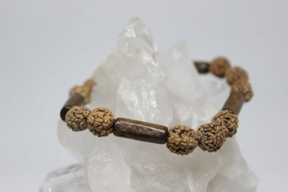 Rudraksha Tohum Bileklik 8mm - Resim 3